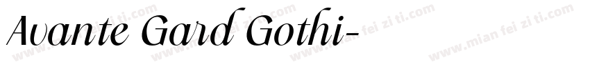 Avante Gard Gothi字体转换